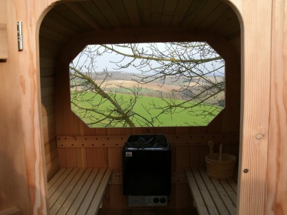 sauna T2 avec vitre panoramique